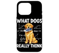 Carcasa para iPhone 16 Pro Funny Dog What Dogs Really Think Masticar Zapato Humor