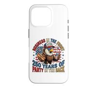 Carcasa para iPhone 16 Pro Funny Eagle Mullet 4 de Julio Hotdog y Cerveza
