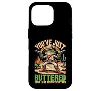 Carcasa para iPhone 16 Pro Funny Frog Cowboy You Has Buttered Your Last Biscuit
