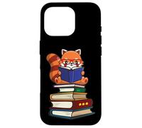 Carcasa para iPhone 16 Pro Funny Kawaii Kids Read Books Red Panda Lover