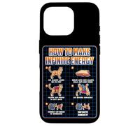Carcasa para iPhone 16 Pro Funny Science Sarcasmo Hypothesis Infinite Energy Loop Cat