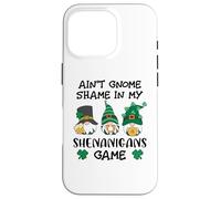 Carcasa para iPhone 16 Pro Funny St Patricks GNOME Prone to Shenanigans with My Gnomies