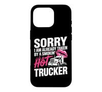 Carcasa para iPhone 16 Pro Funny Truckers Esposa Camionero Caliente Novia Camionero Conductor