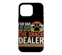 Carcasa para iPhone 16 Pro Fur Dad The Man The Myth The Snack Dealer Retro Dog Parent