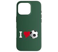 Carcasa para iPhone 16 Pro fútbol yo Juego Amor Deportes Pelota césped Puerta Copa Mundial