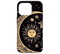 Carcasa para iPhone 16 Pro Galaxy Night Sky Moon Lunar Stars Sun Love