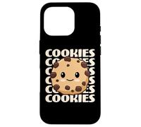 Carcasa para iPhone 16 Pro Galletas Lindas y adorables Galletas con chispas de Chocolate Kawaii
