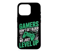 Carcasa para iPhone 16 Pro Gamers Don't Get Older We Just Level Up Funny Gamer Retro
