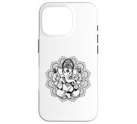 Carcasa para iPhone 16 Pro Ganesha Mandala Hindú Dios Hinduismo Yoga Regalo