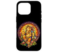 Carcasa para iPhone 16 Pro Ganesha Vitral Mandala Hindú Dios Hinduismo Yoga