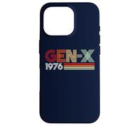Carcasa para iPhone 16 Pro Gen X 1976 Retro Generation xer Vintage Text Style
