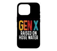 Carcasa para iPhone 16 Pro Gen X Raised On Hose Agua Divertido Humor Retro Generación X