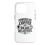 Carcasa para iPhone 16 Pro Genealogía Divertida impulsada por el café y parientes Muertos