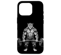 Carcasa para iPhone 16 Pro Genial musculoso Jaguar Bodybuilder Fitness Power Gym