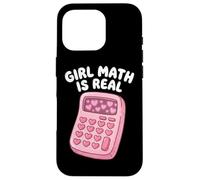 Carcasa para iPhone 16 Pro Girl Math Is Real Cálculo Álgebra Lógica Matemáticas Amante