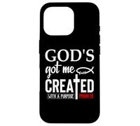 Carcasa para iPhone 16 Pro God'S Got Me Christian Ephesians 2:10 Created with a Purpose