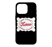 Carcasa para iPhone 16 Pro Goes Around Karma Viene Alrededor Retro Estética