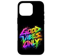 Carcasa para iPhone 16 Pro Good Positive Graffiti Vibes Quotes Colorful Splach Colors