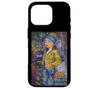 Carcasa para iPhone 16 Pro Graffiti Girl with a Pearl Earring - Colorful Pop Art Street