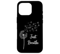 Carcasa para iPhone 16 Pro Gráfico de Diente de león Just Breathe Wildflower Make a Wish