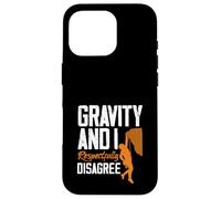 Carcasa para iPhone 16 Pro Gravity and I Respectfully Disagree Escalar Divertido
