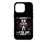 Carcasa para iPhone 16 Pro Great Dane Dog Patriotic American 4th of July Dogs Lovers