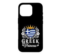 Carcasa para iPhone 16 Pro Greek Princess Greece Flag Proud Gr irl