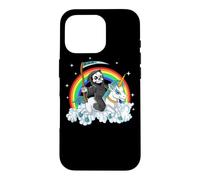 Carcasa para iPhone 16 Pro Grim Reaper Riding Unicorn | Aesthetic Pastel Goth Girls