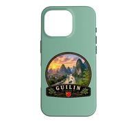 Carcasa para iPhone 16 Pro Guilin China Montañas Karst Li Río Paisaje Viaje Desig