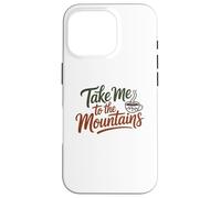 Carcasa para iPhone 16 Pro Guión de café Aventurero, tipografía de café de montaña