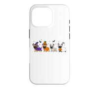 Carcasa para iPhone 16 Pro Halloween Frenchie Bulldog Amante de los Perros Perro Espeluznante Halloween
