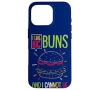 Carcasa para iPhone 16 Pro Hamburguesa Me Gustan los Bollos Grandes y no me Puede gustar Funny Burger