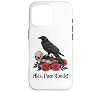 Carcasa para iPhone 16 Pro Hamlet Shakespeare Jugar Cita por desgracia, Pobre Yorick!