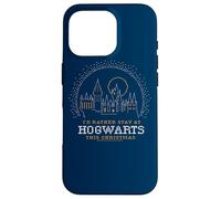 Carcasa para iPhone 16 Pro Harry Potter I'D Rather Stay At Hogwarts This Christmas