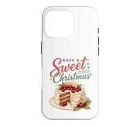 Carcasa para iPhone 16 Pro Have A Sweet Christmas Retro Cherry Cake Baking Lover