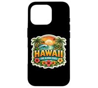 Carcasa para iPhone 16 Pro Hawái The Aloha State Souvenir Visitor Memorabilia Hawaiian
