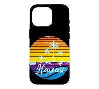 Carcasa para iPhone 16 Pro Hawaii Vintage Sunset Surfer Souvenir