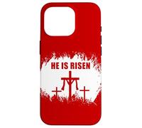 Carcasa para iPhone 16 Pro He is Risen - Passover Easter Cross of Jesus Christ Faith