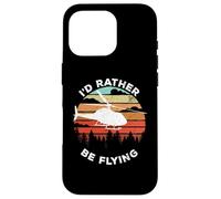 Carcasa para iPhone 16 Pro Helicopter Funny Pilot Gift I'D Rather Be Flying Retro