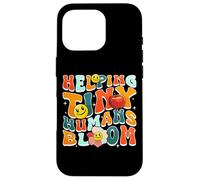 Carcasa para iPhone 16 Pro Helping Tiny Humans Bloom Retro Colorful Teacher Design
