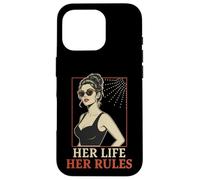 Carcasa para iPhone 16 Pro Her Life Her Rules Cita Independiente Pin Up Girl
