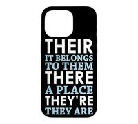 Carcasa para iPhone 16 Pro Her There Are - Inglés Gramática