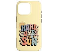 Carcasa para iPhone 16 Pro Here Comes The Sun Retro Flower Spring Happy Summer