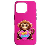 Carcasa para iPhone 16 Pro Hola Cutie. Animal Gracioso, Saludo