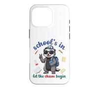 Carcasa para iPhone 16 Pro Honey Badger Volver a la Escuela Vibra Escuelas En Deja Que Comience el Caos