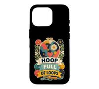 Carcasa para iPhone 16 Pro Hoop Full of Loops Aguja Lana Flores Manualidades