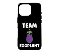 Carcasa para iPhone 16 Pro Humor Food Eggplant Simple Team Eggplant