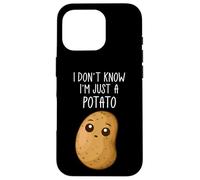Carcasa para iPhone 16 Pro I Don't Know I'm Just A Potato Funny Kawaii Potato Saying