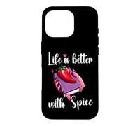 Carcasa para iPhone 16 Pro I Like My Books Spicy Romance Book Life is Better with Spice