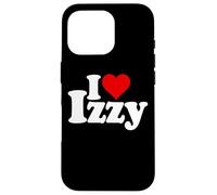 Carcasa para iPhone 16 Pro I Love Heart Izzy Isabel Nombre EN UNA tee